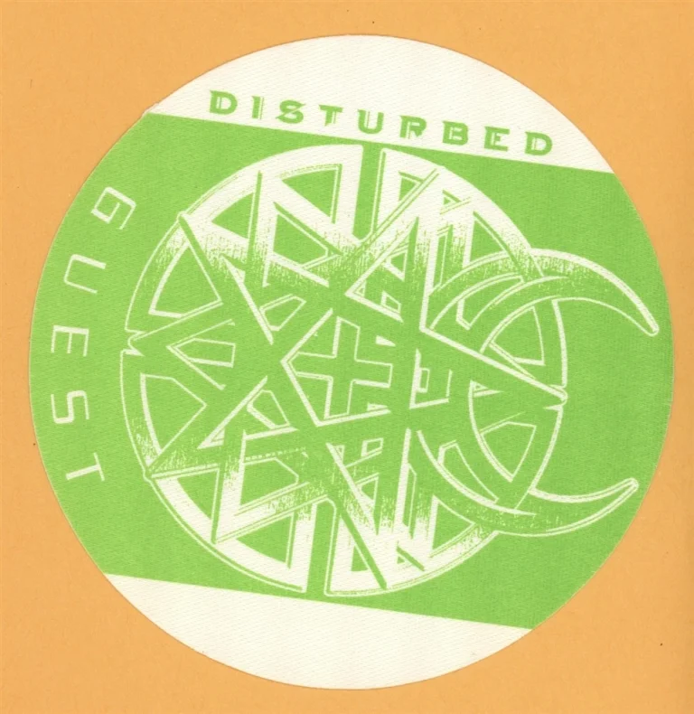 Disturbed 2002 Believe Tour GUEST Backstage Pass