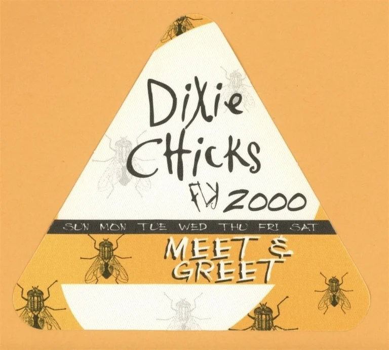 Dixie Chicks 2000 Fly Concert Tour MEET & GREET Backstage Pass