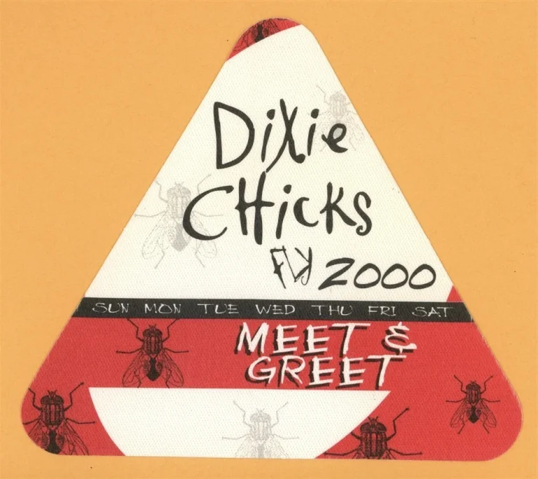Dixie Chicks 2000 Fly Concert Tour MEET & GREET Backstage Pass
