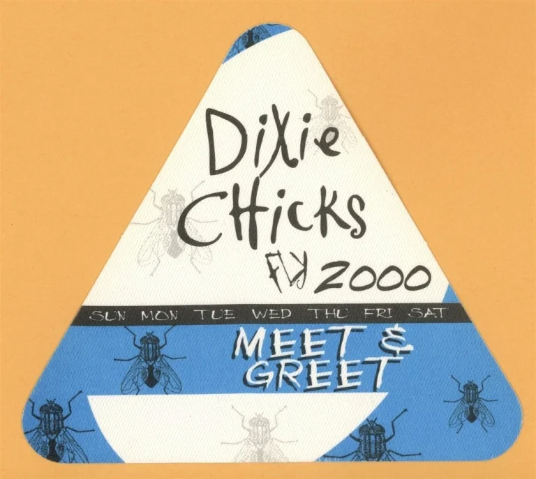 Dixie Chicks 2000 Fly Concert Tour MEET & GREET Backstage Pass