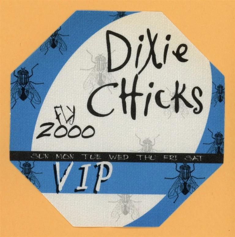 Dixie Chicks 2000 Fly Concert Tour VIP Backstage Pass