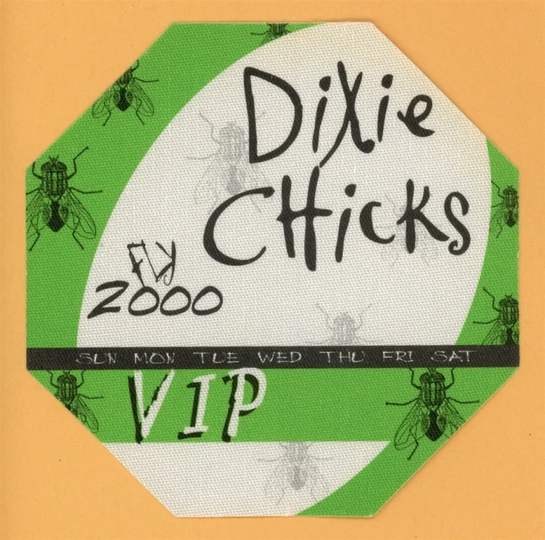 Dixie Chicks 2000 Fly Concert Tour VIP Backstage Pass