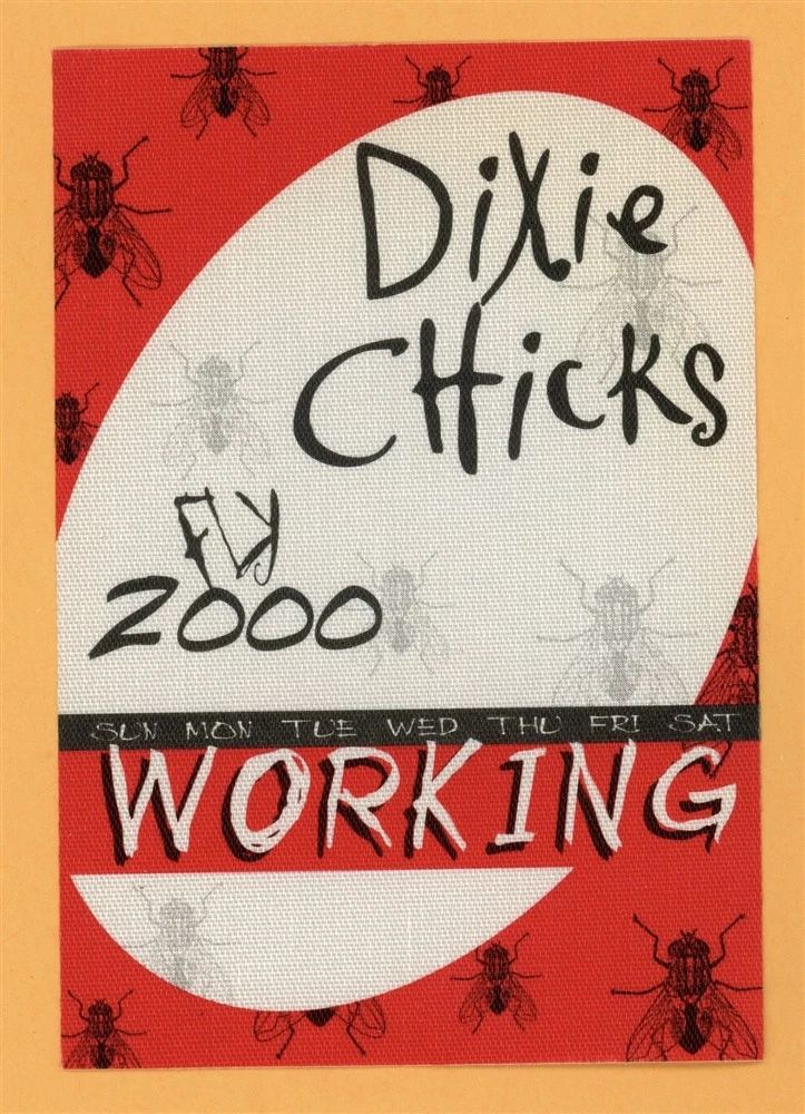 Dixie Chicks 2000 Fly Concert Tour WORKING Backstage Pass