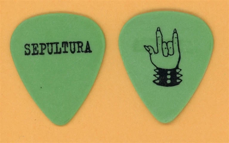 Sepultura Andreas Kisser Vintage Guitar Pick - 1998 Against Tour