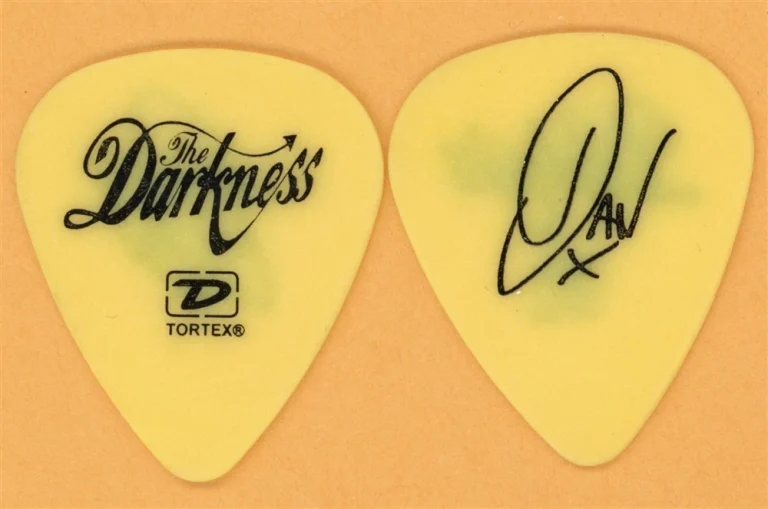 The Darkness Dan Hawkins Vintage Guitar Pick - 2004 Permission to Land Tour