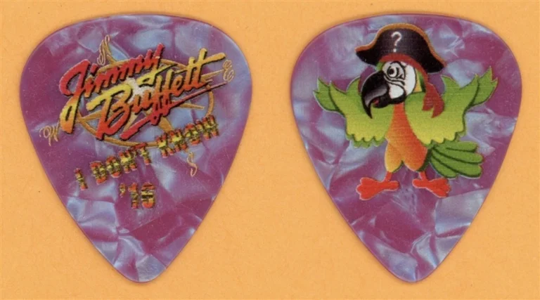 Jimmy Buffett Vintage Guitar Pick - 2016 I Dont Know Tour