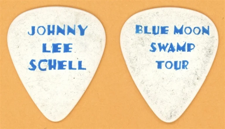 John Fogerty Johnny Lee Schell Vintage Guitar Pick - 1997 Blue Moon Swamp Tour
