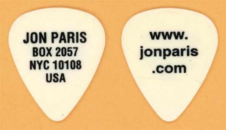 Jon Paris Vintage Tour Guitar Pick - Johnny Winter - Bo Diddley