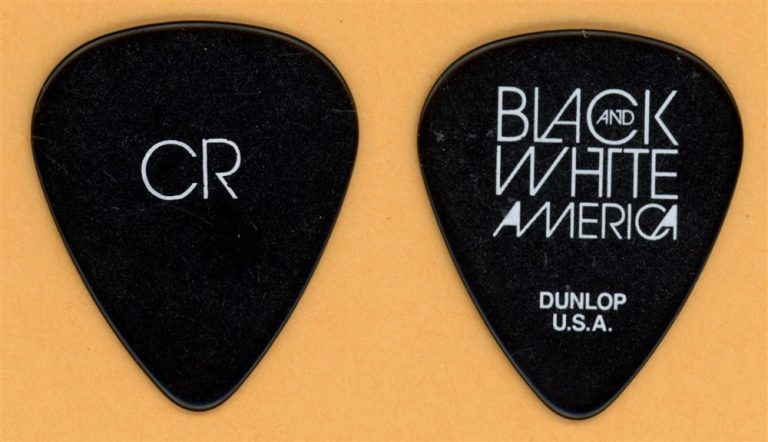 Lenny Kravitz Craig Ross Vintage Guitar Pick - 2011 Black and White America Tour