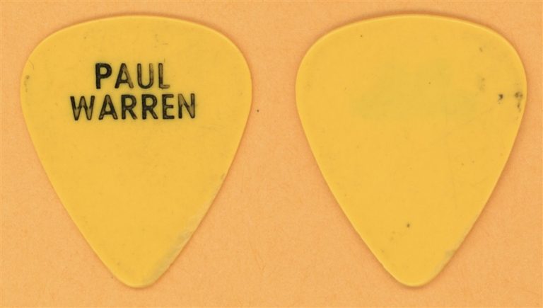 Richard Marx Paul Warren Vintage Guitar Pick - 1991 Rush Street Tour - USED