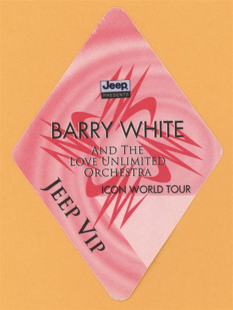 Barry White 1995 Icon Concert Tour VIP Backstage Pass