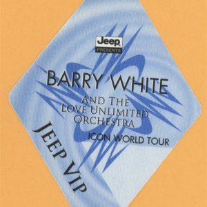 Barry White 1995 Icon Concert Tour VIP Backstage Pass