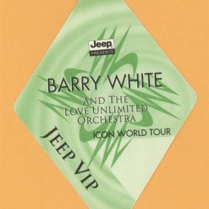 Barry White 1995 Icon Concert Tour VIP Backstage Pass