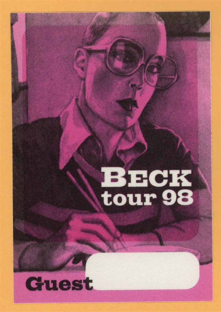 Beck 1998 Odelay Concert Tour GUEST Backstage Pass