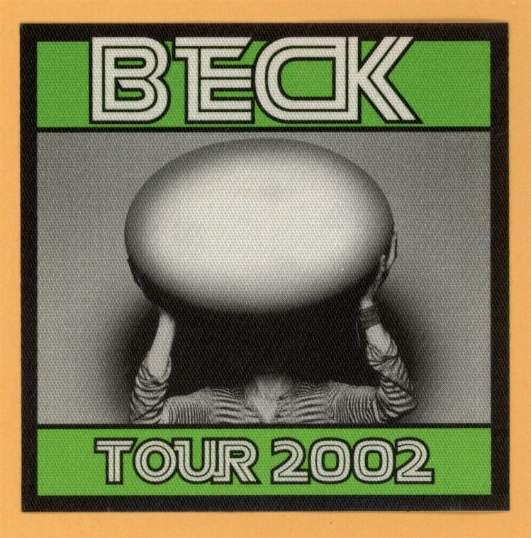 Beck 2002 Value Days Concert Tour Backstage Pass