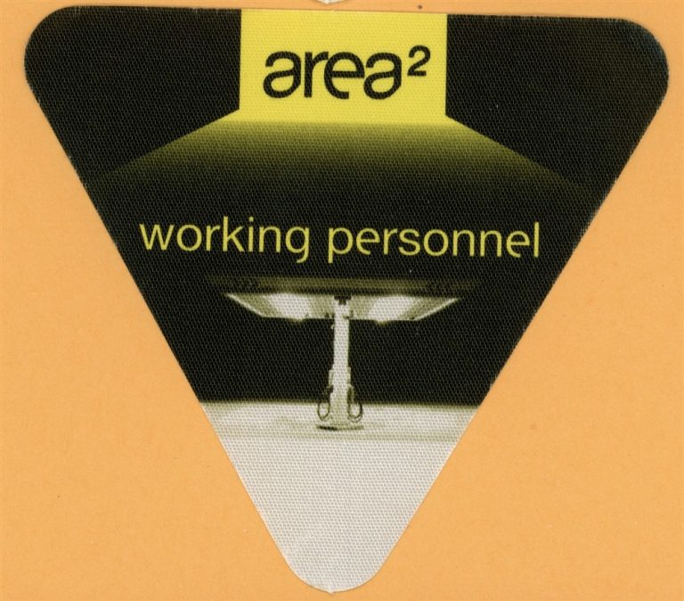 David Bowie 2002 Area One Concert Tour WORKING Backstage Pass