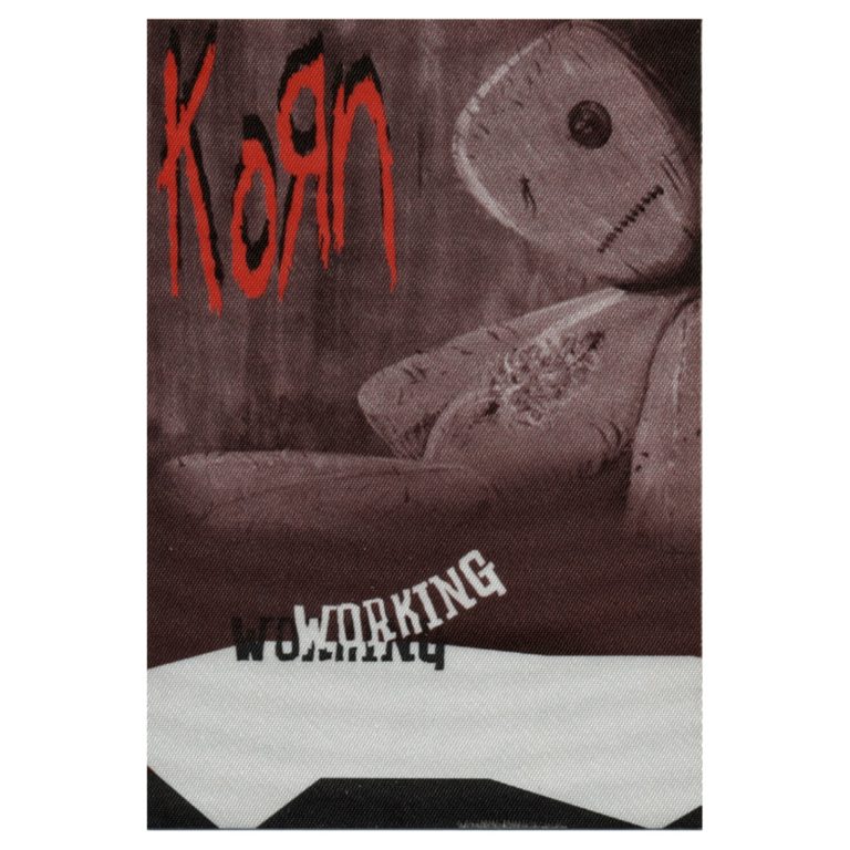 Korn 2000 Issues Concert Tour Working Backstage Pass