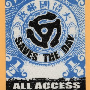 Saves The Day 1998 Can't Slow Down Concert Tour All Access Backstage Pass