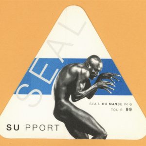 Seal 1999 Human Being Concert Tour SUPPORT Backstage Pass