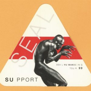 Seal 1999 Human Being Concert Tour SUPPORT Backstage Pass