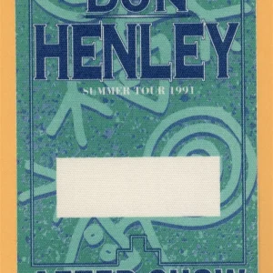 Don Henley 1991 Summer Concert Tour AFTER SHOW Backstage Pass - Eagles