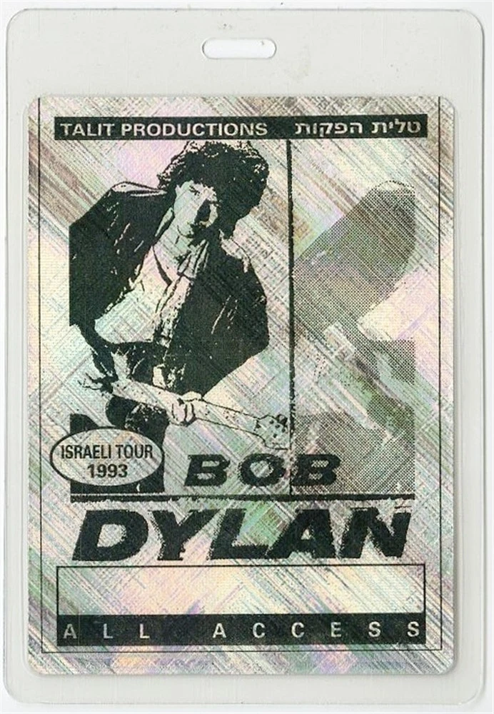 Bob Dylan 1993 World Gone Wrong Concert Tour All Access Laminated Backstage Pass