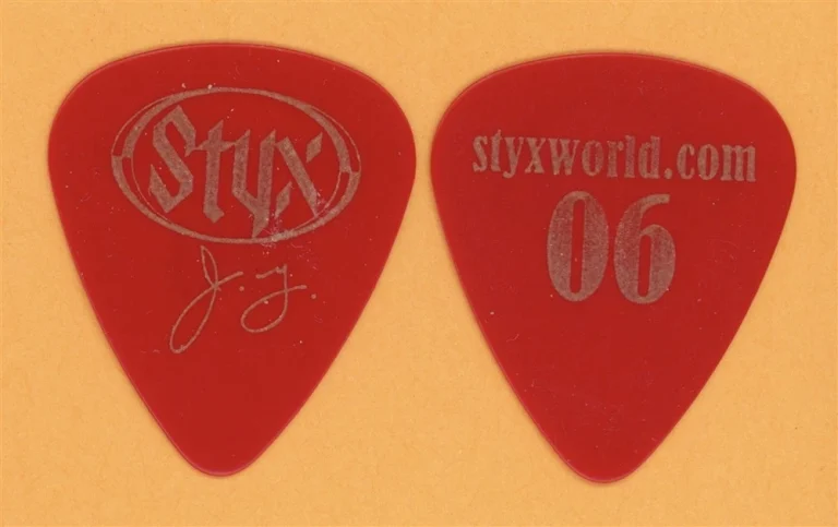 Styx James Young Vintage Guitar Pick - 2006 Styxworld Tour