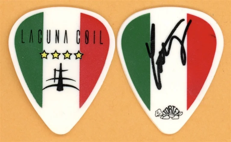 Lacuna Coil Cristiano Migliore Vintage Guitar Pick - 2007 Karmacode Tour
