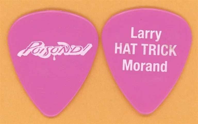 Poison Larry HAT TRICK Morand Vintage Guitar Pick - 2007 POISON'D Tour