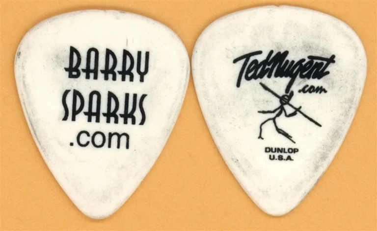 Ted Nugent Barry Sparks Vintage Guitar Pick - 2007 Love Grenade Tour