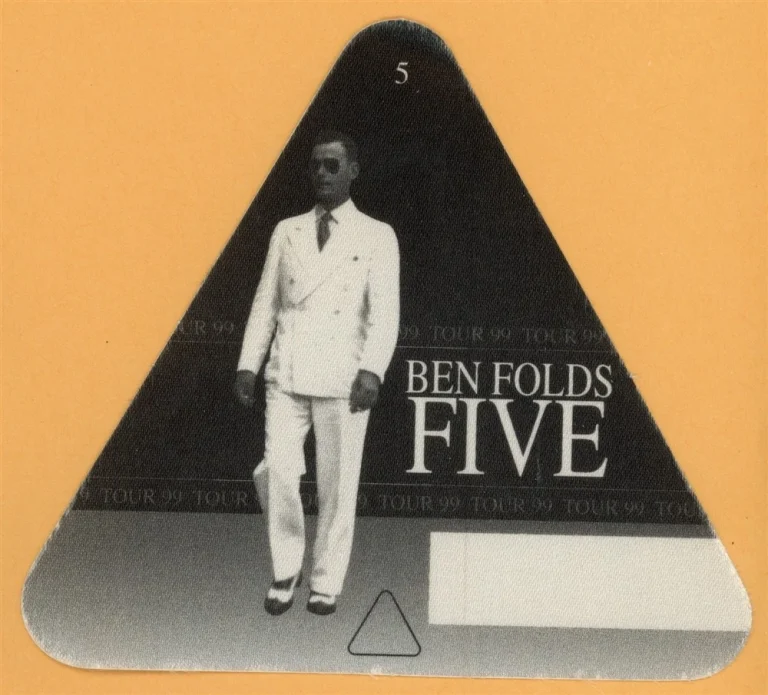 Ben Folds Five 1999 Concert Tour Backstage Pass