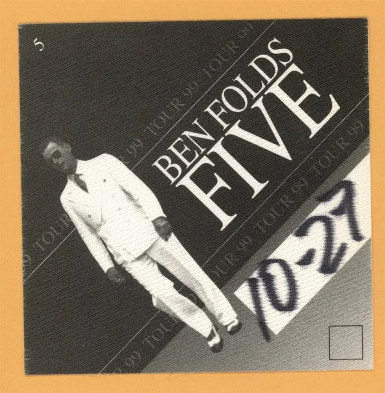 Ben Folds Five 1999 Concert Tour Backstage Pass