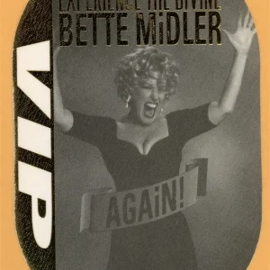 Bette Midler 1993 Experience the Divine Again! Tour VIP Backstage Pass