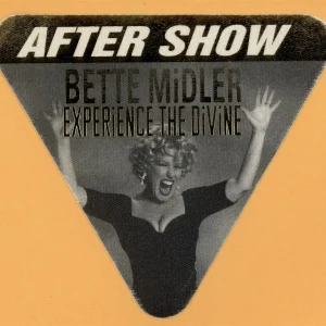 Bette Midler 1993 Experience the Divine Tour AFTER SHOW Backstage Pass