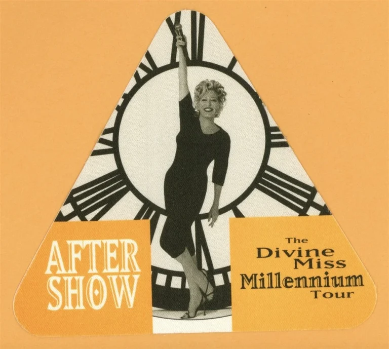 Bette Midler 1999 The Divine Millennium Tour AFTER SHOW Backstage Pass