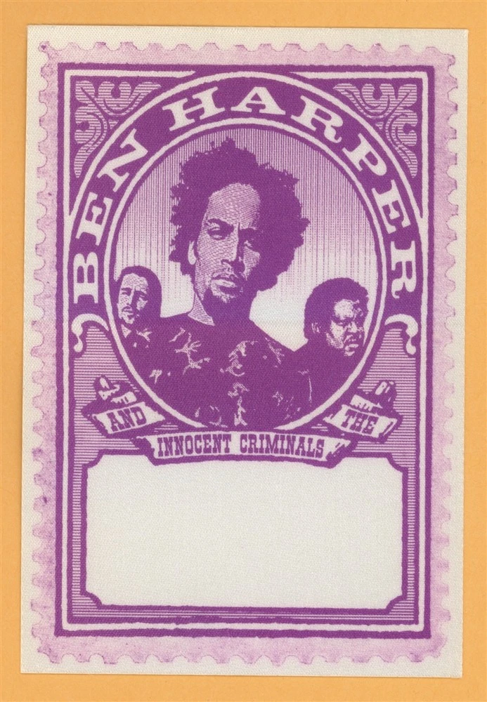 Ben Harper and The Innocent Criminals Concert Tour Backstage Pass