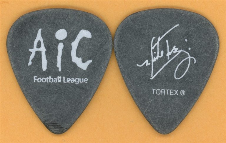 Alice in Chains Mike Inez Vintage Guitar Pick - 2007 Football League Tour