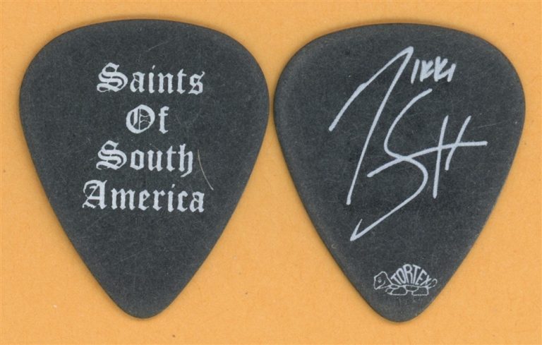 Motley Crue Nikki Sixx Vintage Guitar Pick - 2008 Saints of South America Tour