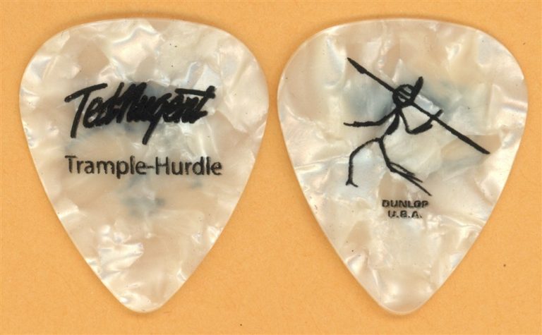 Ted Nugent Craveman Vintage Guitar Pick - 2010 Trample Hurdle Tour