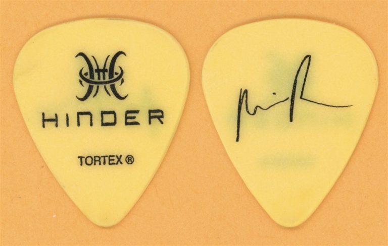 Hinder Mike Rodden Vintage Guitar Pick - 2008 Take It to the Limit Tour