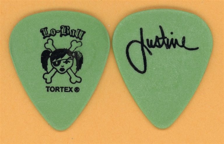 Lo Ball Justine Brandy Vintage Guitar Pick - 2002 US Tour