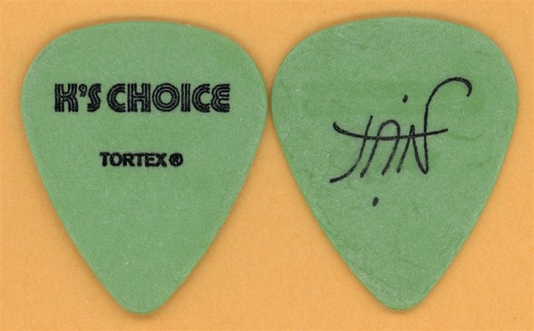 K's Choice Jan Van Sichem Jr. Vintage Guitar Pick - 2000 Almost Happy Tour
