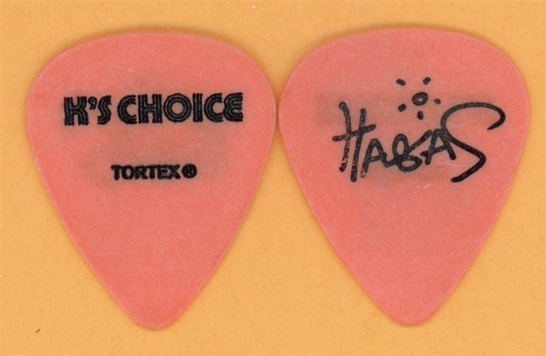 K's Choice Sarah Bettens Vintage Guitar Pick - 2000 Almost Happy Tour