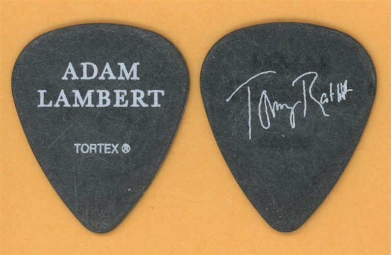 Adam Lambert Tommy J Ratliff Guitar Pick - 2010 For Your Entertainment Tour