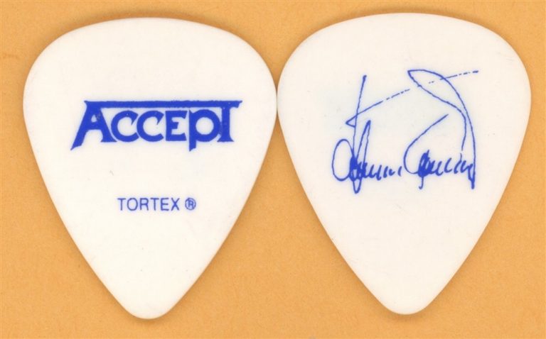 Accept Herman Frank Vintage Guitar Pick - 2010 Blood of the Nations Tour