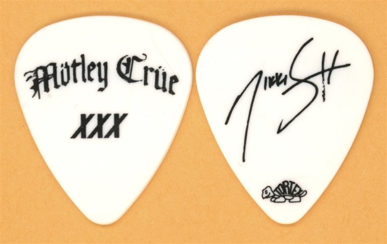 Motley Crue Nikki Sixx Vintage Guitar Pick - 2011 XXX Tour