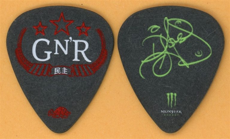 Guns N Roses DJ Ashba Vintage Guitar Pick - 2009 Chinese Democracy Tour