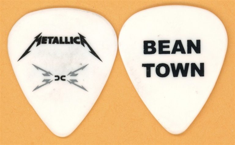 Metallica Boston Bean Town Vintage Guitar Pick - 2008 Death Magnetic Tour