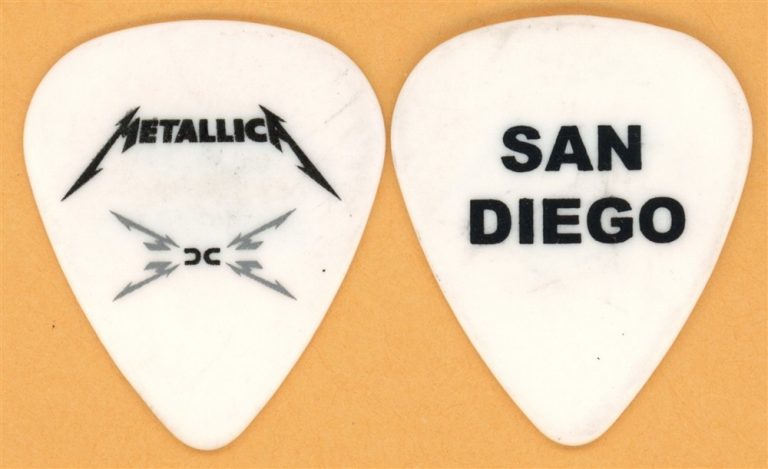 Metallica San Diego Vintage Guitar Pick - 2008 Death Magnetic Tour