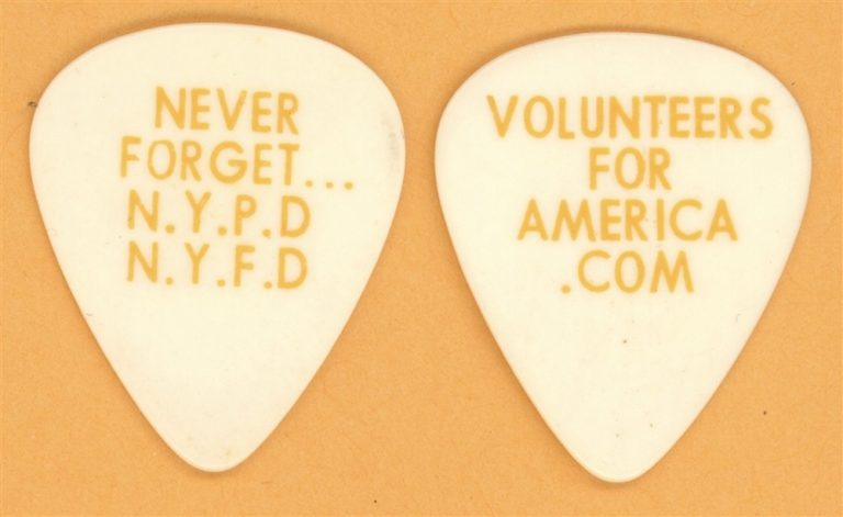 Styx REO Speedwagon Night Ranger Guitar Pick - 2001 Volunteers For America Tour